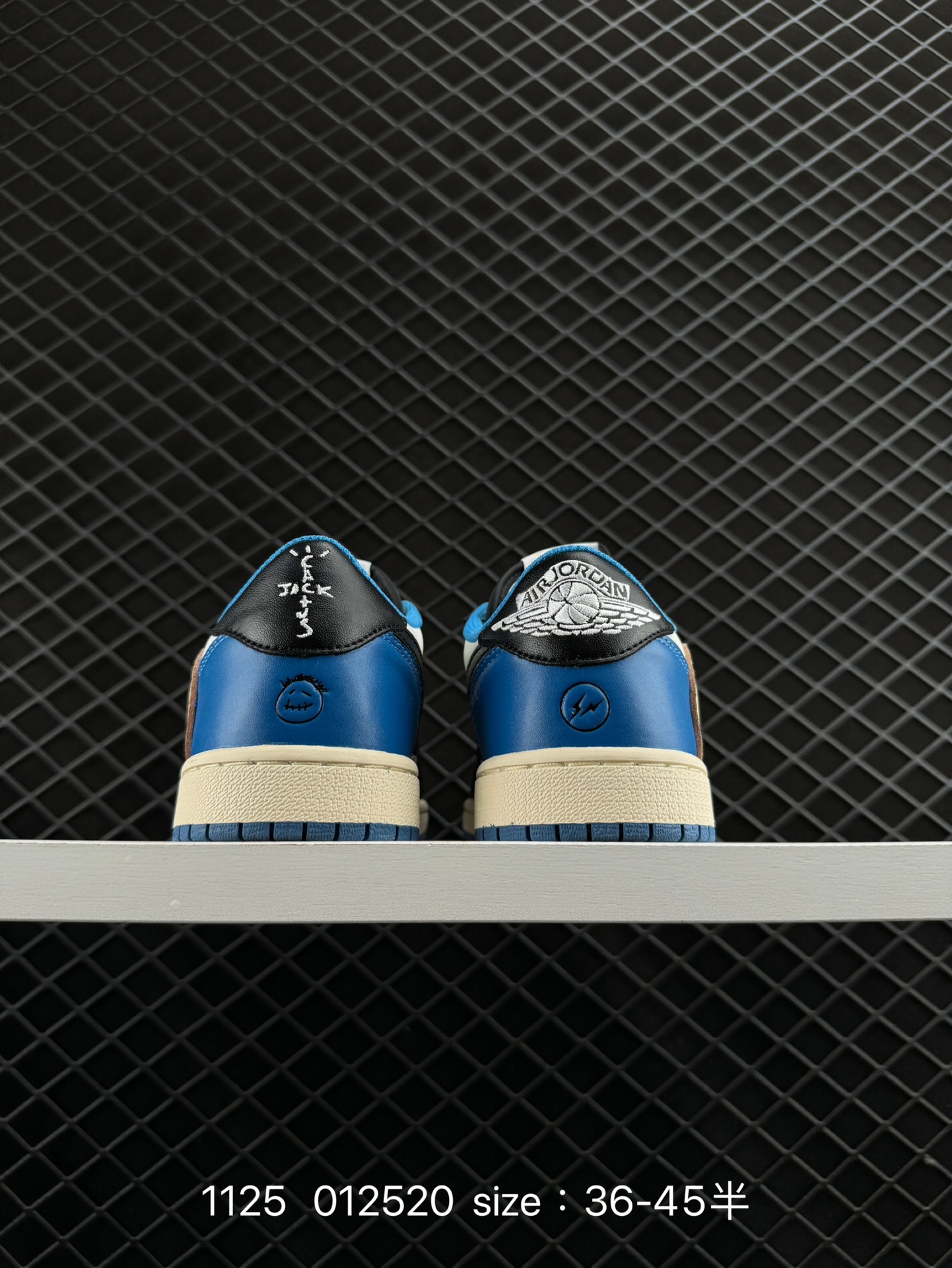 fragment design x Travis Scott x Nike Air Jordan 1 Low OG SP”Black/Green Toe“